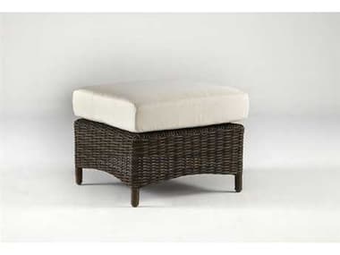 South Sea Rattan Saint John Wicker Cappuccino Outdoor Patio Ottoman SR78506