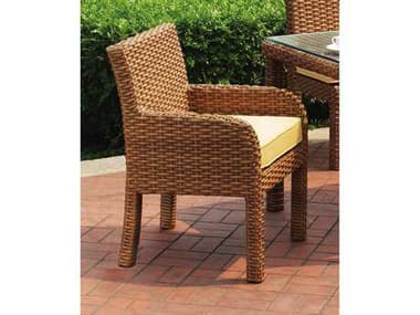 South Sea Rattan Java Wicker Honey Outdoor Patio Dining Arm Chair SR79221