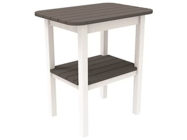Seaside Casual Westerly Occasionals Recycled Plastic 24''W x 17''D Rectangular End Table SSC027
