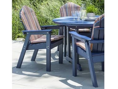 Seaside Casual Salem Rounds Recycled Plastic Dining Set SSC042SET5