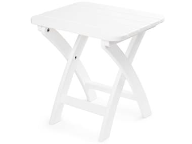 Seaside Casual Coastline Recycled Plastic Harbor View 18''W x 14''D Rectangular Folding End Table SSC321