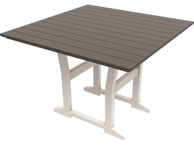 Seaside Casual Coastline Recycled Plastic Cafe Fusion 40'' Square Dining Table SSC324