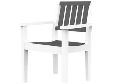 Seaside Casual Greenwich Recycled Plastic Slatted Back Dining Arm Chair SSC602