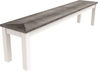 Seaside Casual Greenwich Recycled Plastic Woven 80'' Dining Bench SSC611W