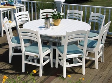 Seaside Casual Charleston Chairs Recycled Plastic Dining Set SSCCHARLESTON1