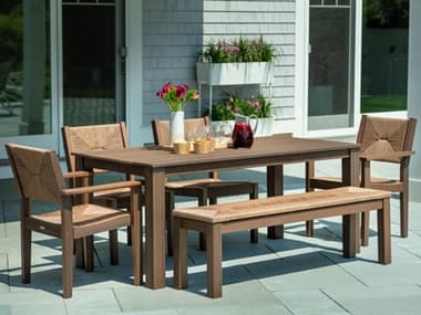 Seaside Casual Greenwich Recycled Plastic Dining Set SSCGREENWICH5