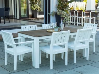 Seaside Casual Greenwich Recycled Plastic Dining Set SSCGREENWICH6