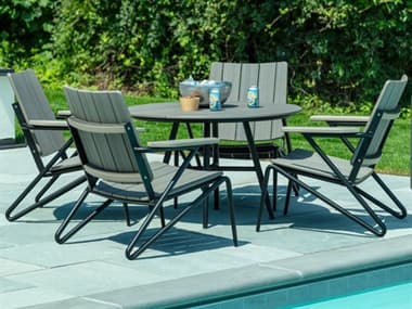 Seaside Casual Hip Aluminum Recycled Plastic Low Dining Set SSCHIP1