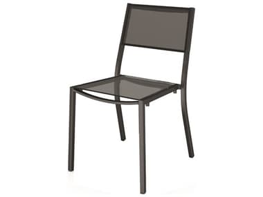 Seaside Casual Outdoor Furniture Aluminum Impression Stackable Dining Side Chair with Sling SSCNS9527AF