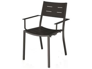 Seaside Casual Via Aluminum Impression Stackable Dining Arm Chair SSCNS9586A