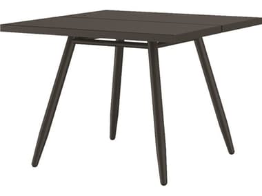 Seaside Casual Via Aluminum Stipa 35.4'' Square Dining Table SSCST9393