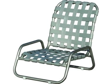 Suncoast Sanibel Cross Strap Cast Aluminum Sand Outdoor Patio Lounge Chair SU127