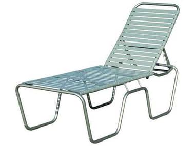 Suncoast Sanibel Strap Aluminum Side Adjustable Stackable Chaise Lounge SU143