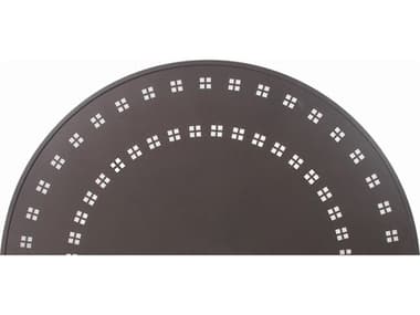 Suncoast Patterned Square Aluminum 18'' Round End Table SU18PA