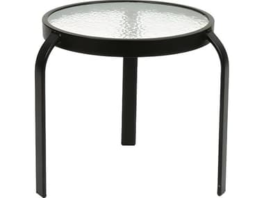 Suncoast Cast Aluminum Round Acrylic Top Outdoor End Table SU318A