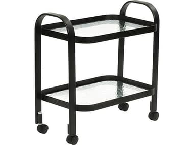 Suncoast Aluminum Glass Serving Cart 16W x 14D x 28H SU362C