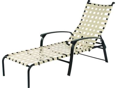 Suncoast Rosetta Strap Aluminum Stackable Outdoor Chaise Lounge SU413