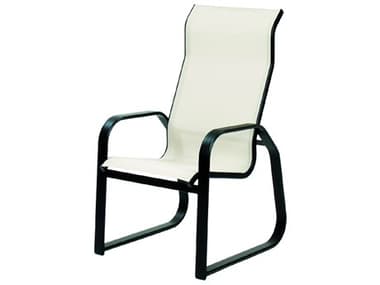 Suncoast Maya Sling Cast Aluminum Supreme Sled Dining Arm Chair SU9333