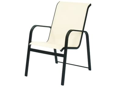 Suncoast Seascape Sling Cast Aluminum Stackable Dining Arm Chair SUD000