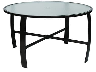 Suncoast Pinnacle Aluminum 44'' Round Glass Dining Table SUE6T44D