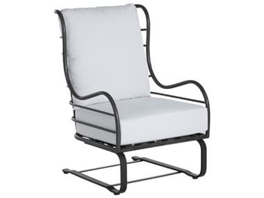 Summer Classics Carmel Wrought Aluminum Slate Gray Spring Lounge Chair SUM130031