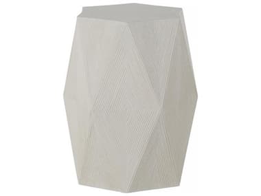 Summer Classics Albany Cast Stone Natural 16''W x 13.5''D Hexagon Side Table SUM1416101