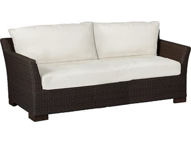 Summer Classics Club Woven Wicker Sofa with Cushion SUM2627