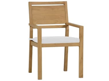 Summer Classics Avondale Teak Dining Arm Chair with Cushion SUM2941