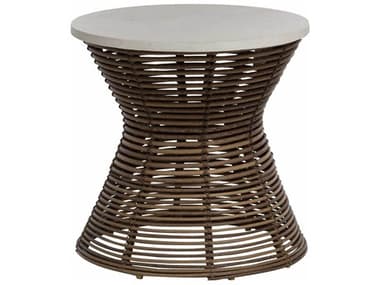 Summer Classics Harris Wicker 22'' Wide Round End Table SUM3151