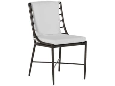 Summer Classics Carmel Wrought Slate Gray Aluminum Dining Side Chair SUM349131