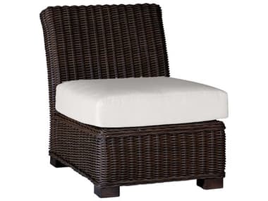 Summer Classics Rustic Wicker Modular Lounge Chair with Cushion SUM3768