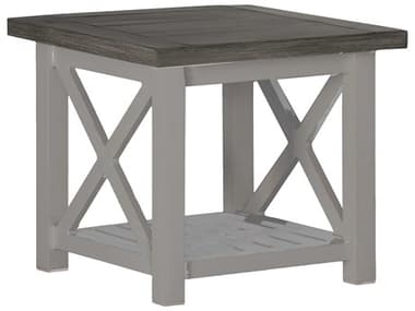 Summer Classics Cahaba Slate Grey 24'' Aluminum Square End Table SUM382131