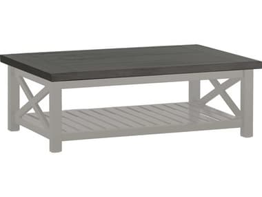 Summer Classics Cahaba Slate Grey 46'' Aluminum Rectangular Coffee Table SUM382231