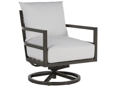 Summer Classics Santa Barbara Aluminum Slate Grey Swivel Rocker Lounge Chair SUM404831