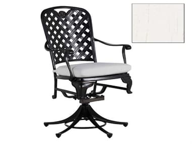 Summer Classics Provance Cushion Cast Aluminum Chalk Swivel Rocker Dining Arm Chair SUM405494
