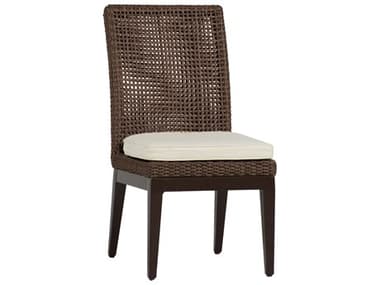 Summer Classics Peninsula Wicker Dining Arm Chair with Cushion SUM4231
