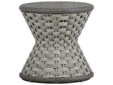 Summer Classics Joanna Oyster 20'' Wide Wicker Round End Table SUM431024