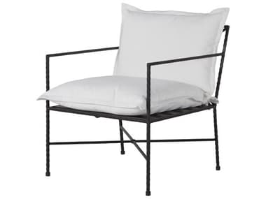 Summer Classics Italia Wrought Iron Black Lounge Chair SUM5345111
