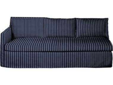 Summer Classics Nora Outdoor Right Arm Facing Sofa in Sailor Stripe Indigo SUM66921100110