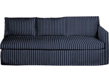 Summer Classics Nora Outdoor Left Arm Facing Sofa in Sailor Stripe Indigo SUM66922100107