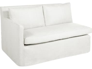 Summer Classics Nora Outdoor Right Arm Facing Loveseat in Linen Snow SUM66923100100