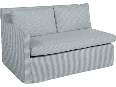 Summer Classics Nora Outdoor Right Arm Facing Loveseat in Washboard Linen SUM66923100103