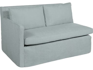 Summer Classics Nora Outdoor Right Arm Facing Loveseat in Grid Cloth Indigo SUM66923100106