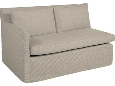 Summer Classics Nora Outdoor Left Arm Facing Loveseat in Washboard Mist SUM66924100107