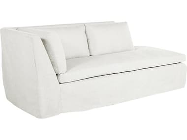 Summer Classics Nora Outdoor Left Arm Facing Chaise in Linen Snow SUM66929100101