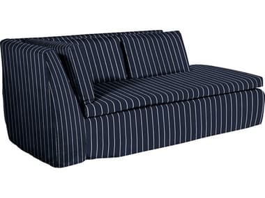 Summer Classics Nora Outdoor Left Arm Facing Chaise in Sailor Stripe Indigo SUM66929100103