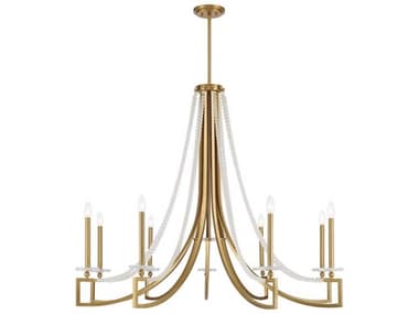 Savoy House Helen 9-Light Warm Brass Candelabra Chandelier SV188059322