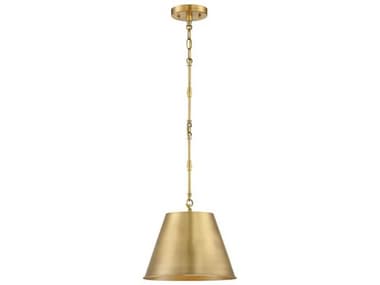 Savoy House Alden 12&quot; 1-Light Warm Brass Empire Mini Pendant SV72321322