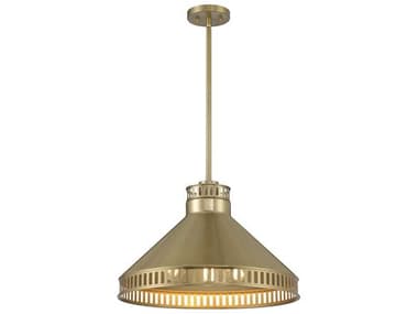 Savoy House Seagram 20" 3-Light Warm Brass Pendant SV788013322