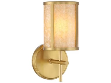 Savoy House Camden 10" Tall 1-Light Warm Brass Wall Sconce SV920551322